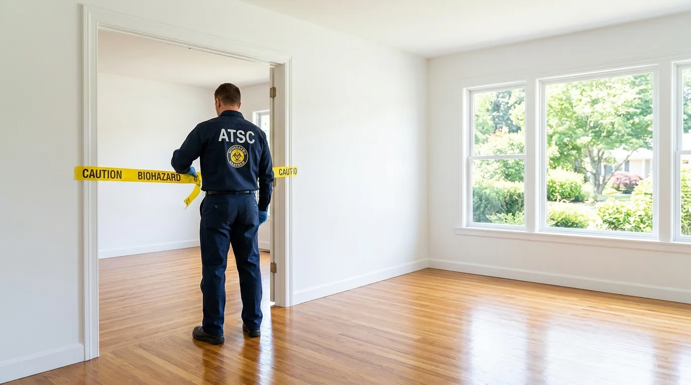 Certified biohazard cleanup crew performing Crime Scene Cleanup in Metuchen