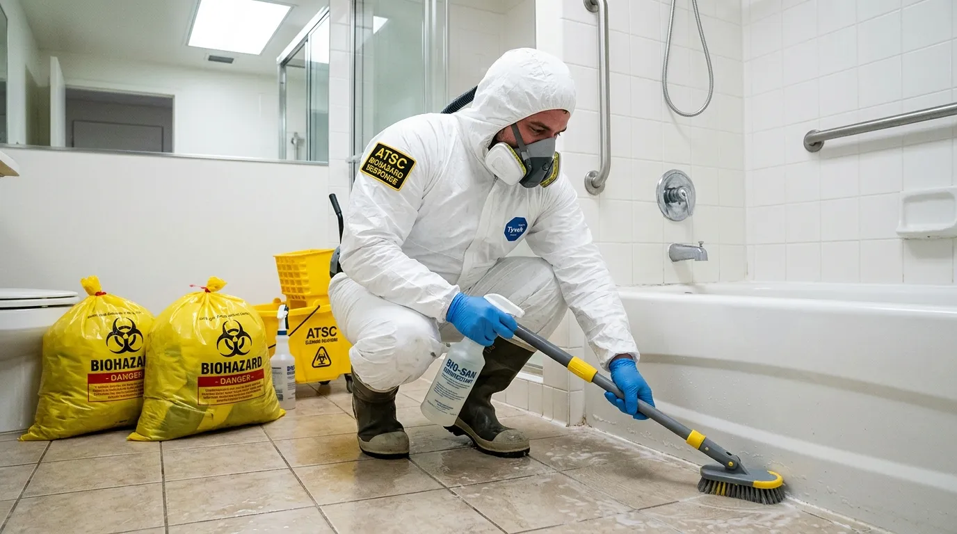 Decontamination equipment deployed for Blood Cleanup in Metuchen